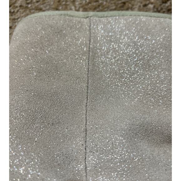 ALEGRIA SEDONA IVORY GLITTER LEATHER UPPER SHEARLING LINED BOOTS SZ 37 6.5-7 - Picture 6 of 8